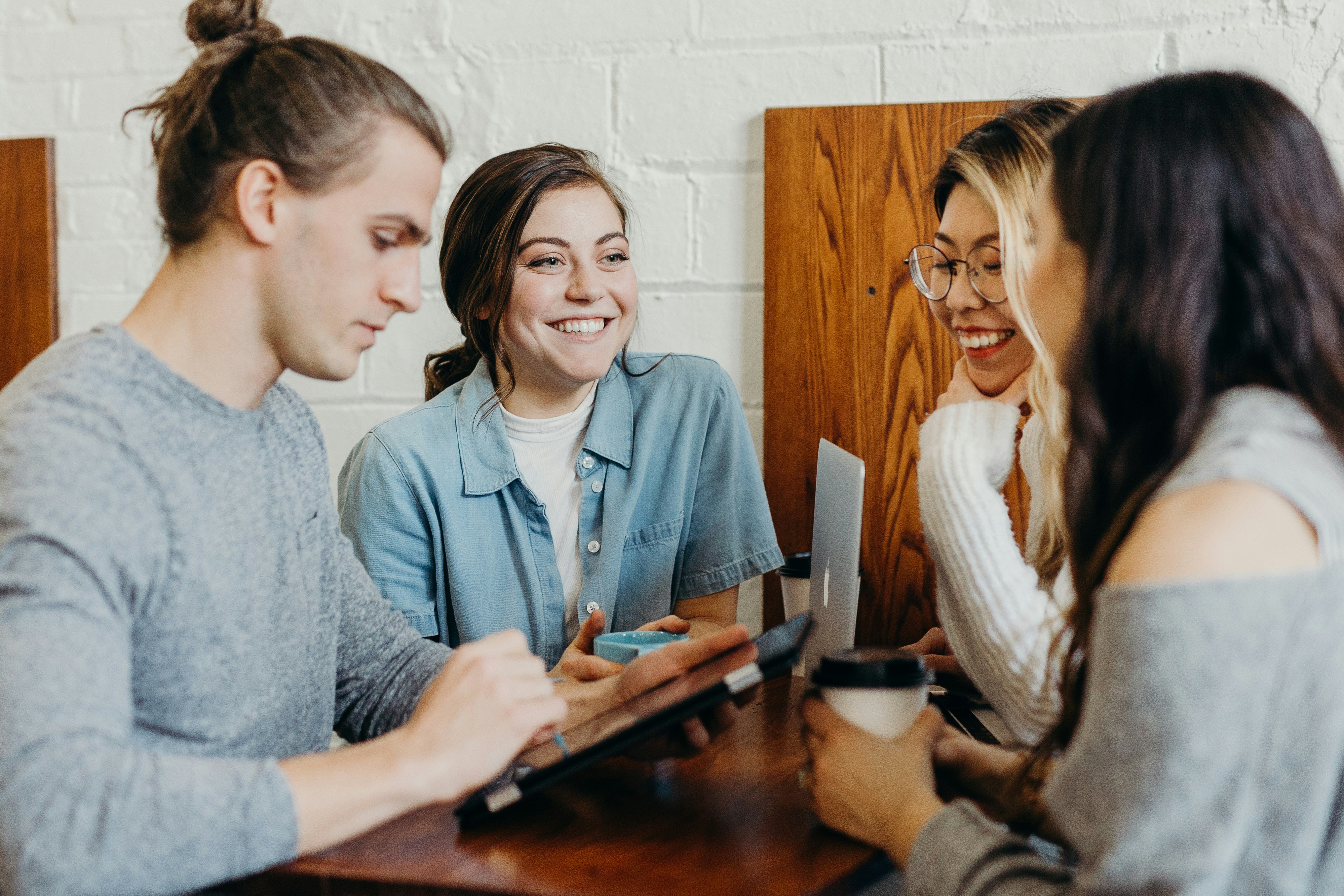 Professional team collaborating on lead generation strategies